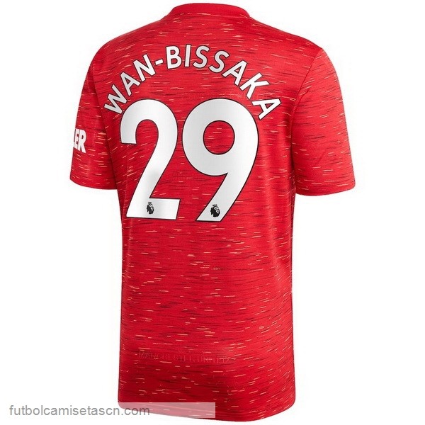 Camiseta Manchester United NO.29 Wan Bissaka 1ª 2020/21 Rojo
